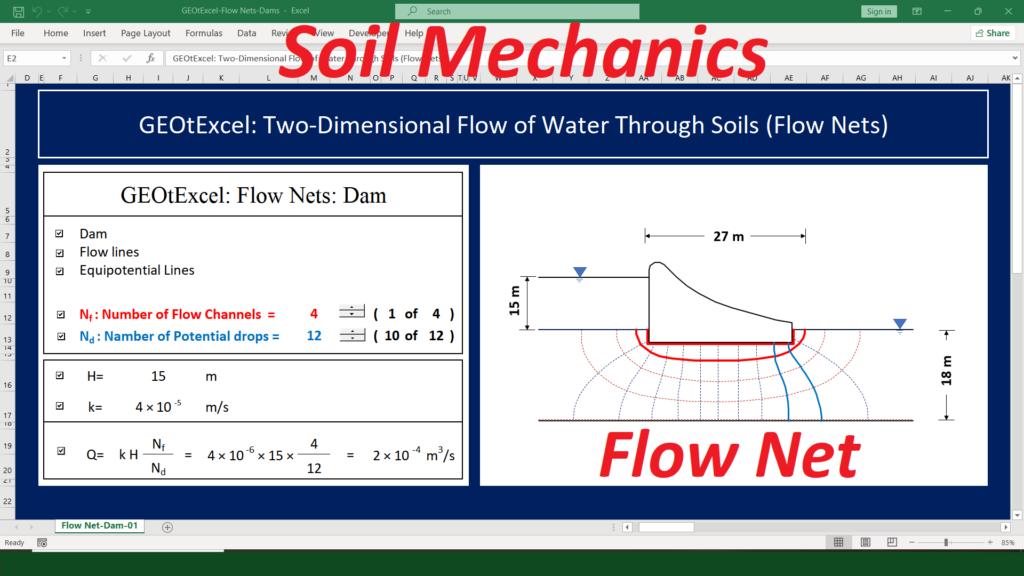 Soil mechanics
Seepage
Flow net